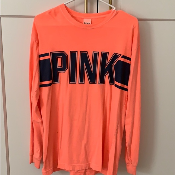 PINK long sleeve T-shirt size xs - Picture 1 of 3